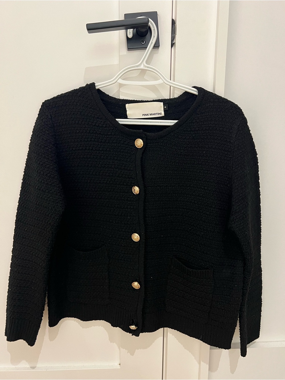Pink Martini Black Knit Cardigan